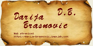 Darija Brašnović vizit kartica